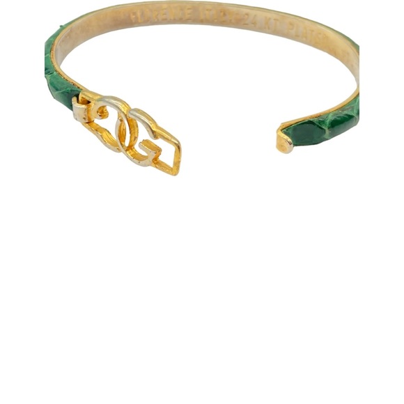 RARE Vintage 24K Gold Plated Gucci Italian Luxury Bracelet - Picture 7 of 7